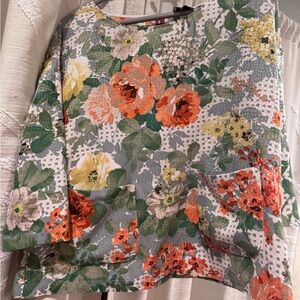 Anthropologie HD in Paris Floral Blouse with Pockets - Medium GREAT CONDITION